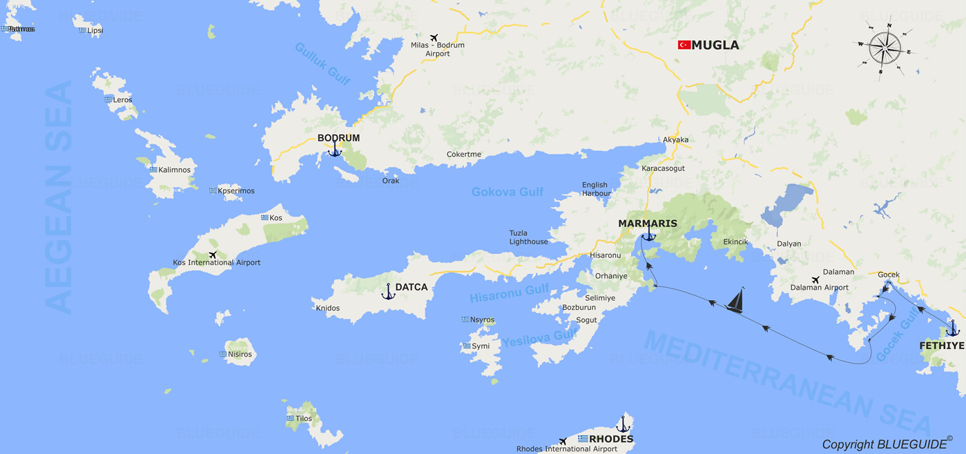 Fethiye Oludeniz Fethiye Route Itinerary