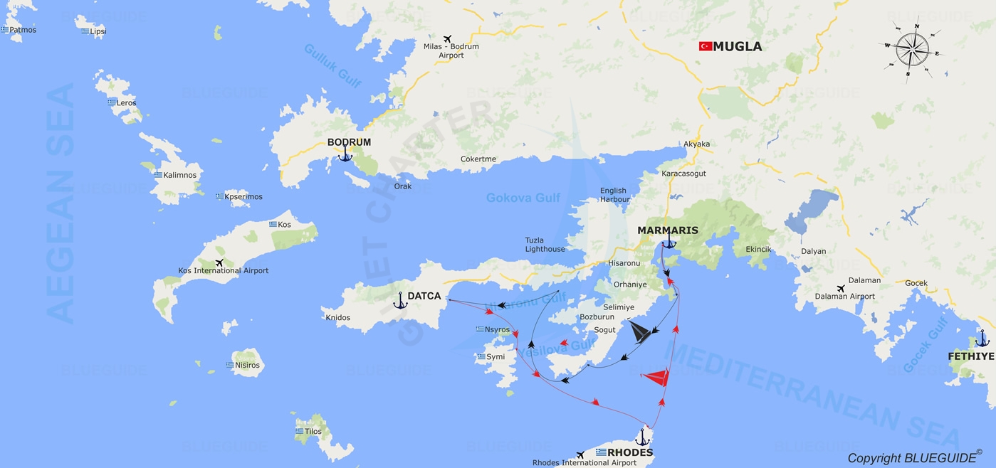 Marmaris South Dodecanese Marmaris Route Itinerary